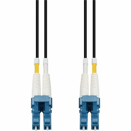 AddOn 60m LC to LC Black OS2 Duplex OFNR (Riser-Rated) SMF Fiber Outdoor Patch Cable - ADD-LC-LC-60M9SMFIO-BK