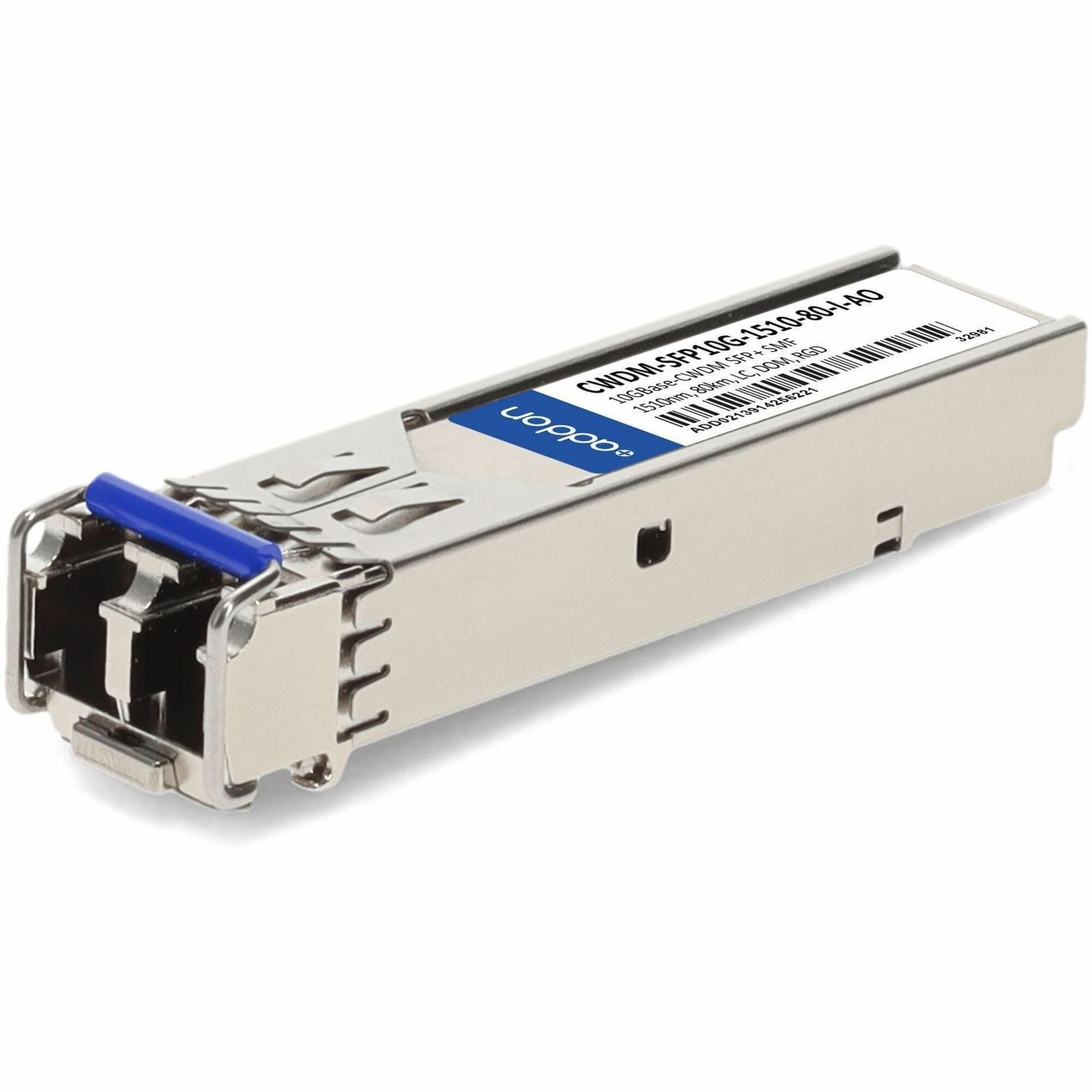 AddOn Cisco&reg; CWDM-SFP10G-1510-80-I Compatible TAA 10GBase-CWDM SFP+ Transceiver (SMF, 1510nm, 80km, LC, DOM, -40 to 85C) - CWDM-SFP10G-1510-80-I-AO