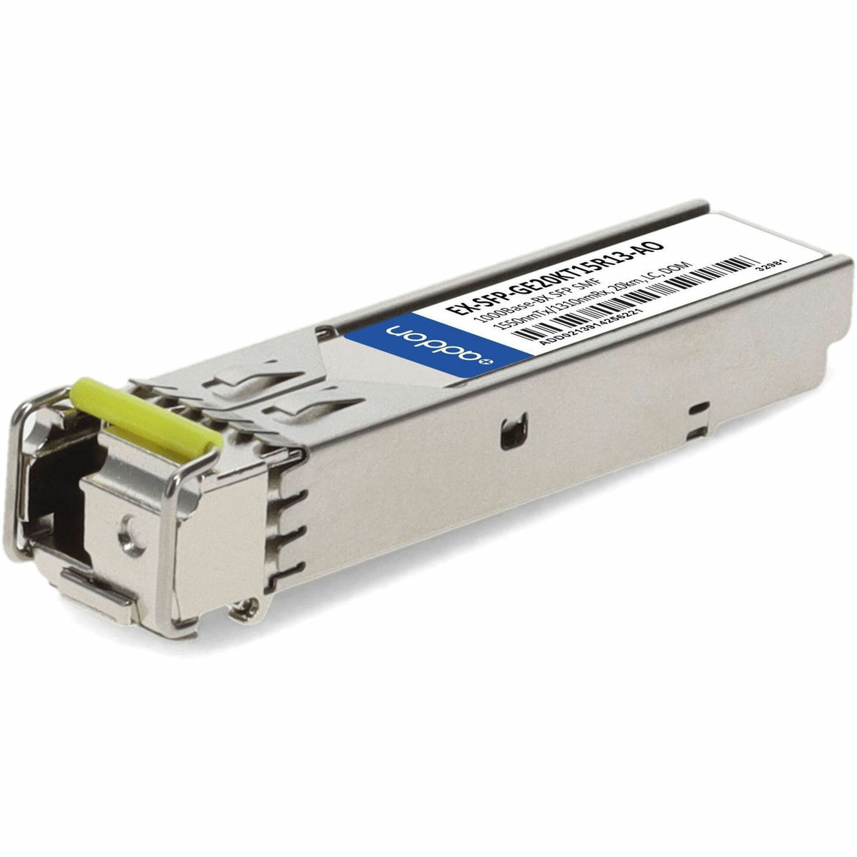 AddOn Juniper Networks&reg; EX-SFP-GE20KT15R13 Compatible TAA 1000Base-BX SFP Transceiver (SMF, 1550nmTx/1310nmRx, 20km, LC, DOM) - EX-SFP-GE20KT15R13-AO
