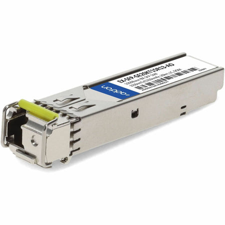 AddOn Juniper Networks&reg; EX-SFP-GE20KT15R13 Compatible TAA 1000Base-BX SFP Transceiver (SMF, 1550nmTx/1310nmRx, 20km, LC, DOM) - EX-SFP-GE20KT15R13-AO
