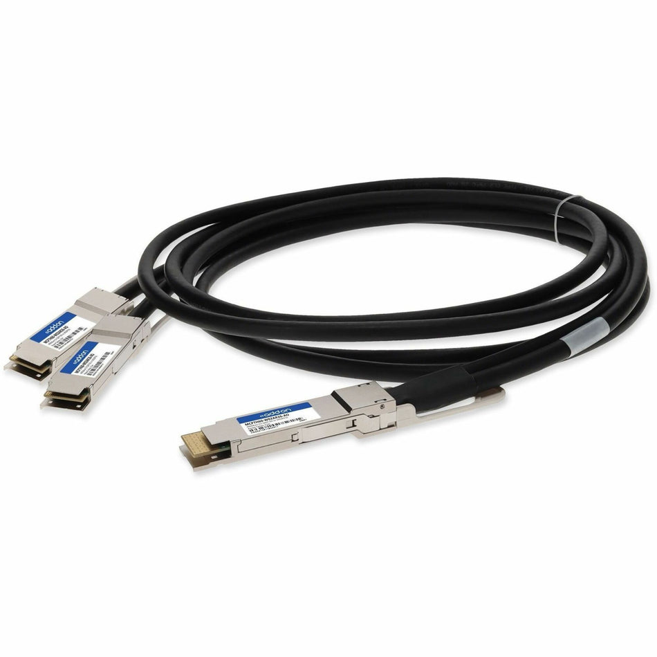 Mellanox MCP7H60-W02AR26 Compatible TAA Compliant 400GBase-CU QSFP-DD 400G to 2xQSFP56 200G PAM-4 Direct Attach Cable (Passive Twinax, 2.5m) - MCP7H60-W02AR26-AO