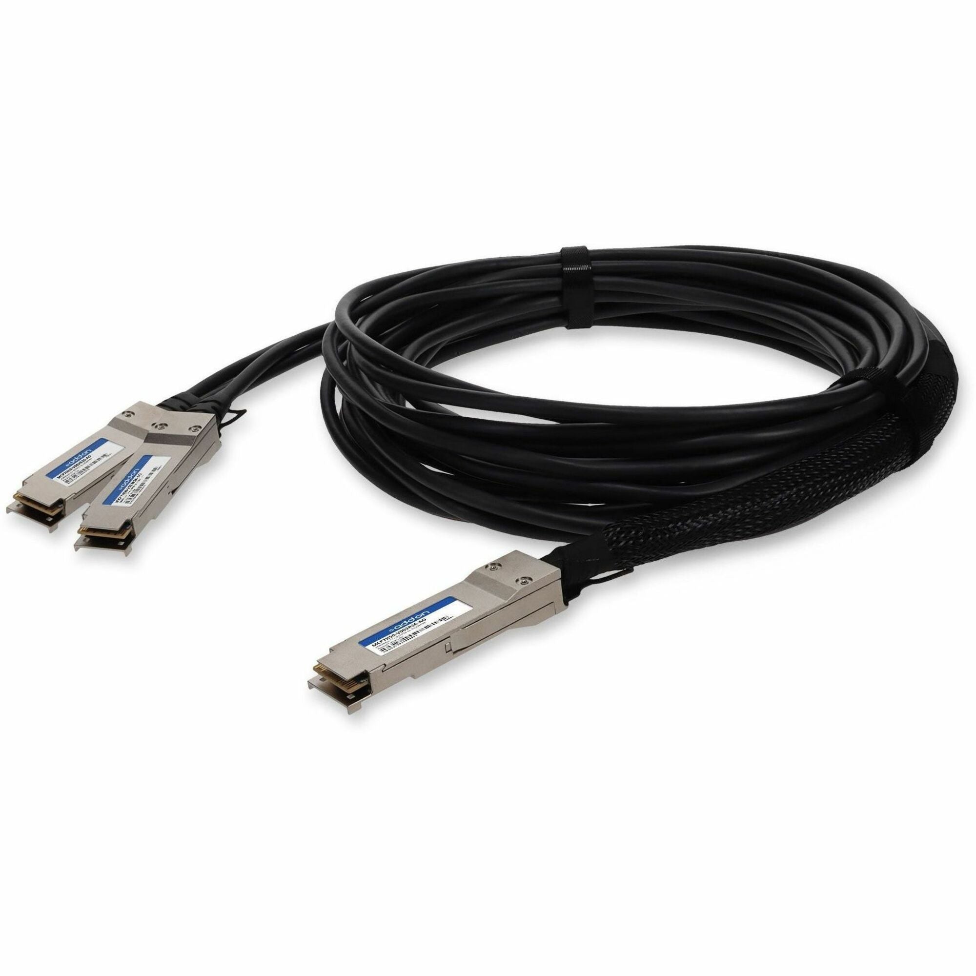 AddOn Mellanox&reg; MCP7H50-V002R26 Compatible TAA Compliant 200GBase-CU QSFP56 to 2xQSFP56 Direct Attach Cable (Passive Twinax, 2m, LSZH) - MCP7H50-V002R26-AO