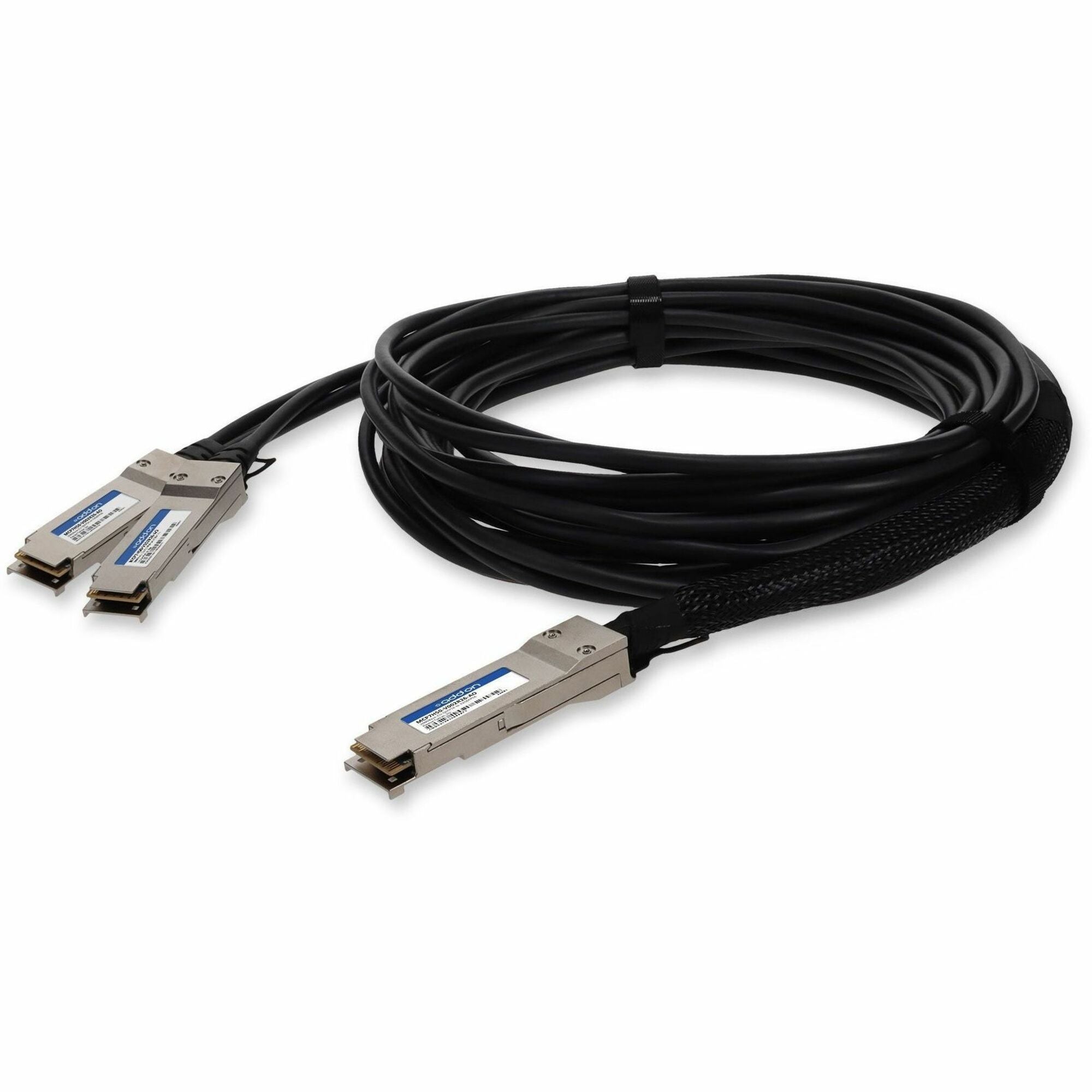 Mellanox MCP7H50-V002R26 Compatible TAA Compliant 200GBase-CU QSFP56 to 2xQSFP56 Direct Attach Cable (Passive Twinax, 2m, LSZH) - MCP7H50-V002R26-AO