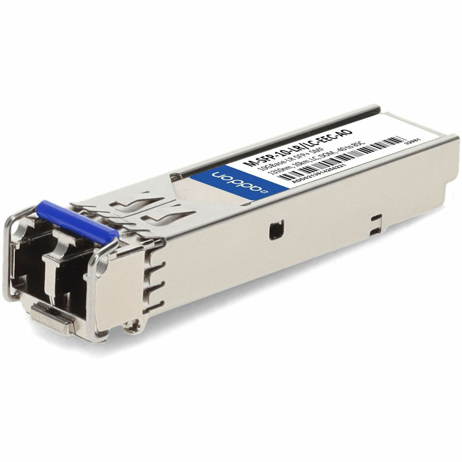 AddOn Hirschmann&reg; M-SFP-10-LR/LC-EEC Compatible TAA 10GBase-LR SFP+ Transceiver (SMF, 1310nm, 10km, LC, DOM, -40 to 85C) - M-SFP-10-LR/LC-EEC-AO