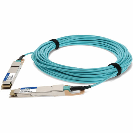 AddOn Cisco&reg; QDD-400-AOC30M Compatible TAA Compliant 400GBase-AOC QSFP-DD to QSFP-DD Active Optical Cable (850nm, MMF, 30m) - QDD-400-AOC30M-AO