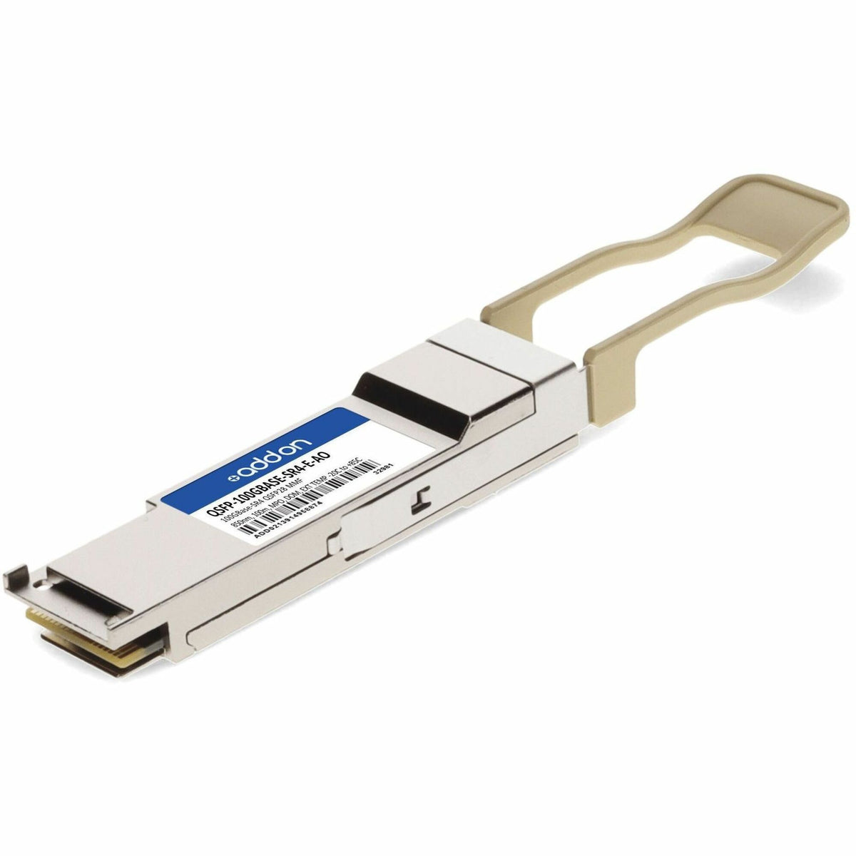 AddOn MSA and TAA 100GBase-SR4 QSFP28 Transceiver (MMF, 850nm, 100m, MPO, DOM, -20 to 85C) - QSFP-100GBASE-SR4-E-AO