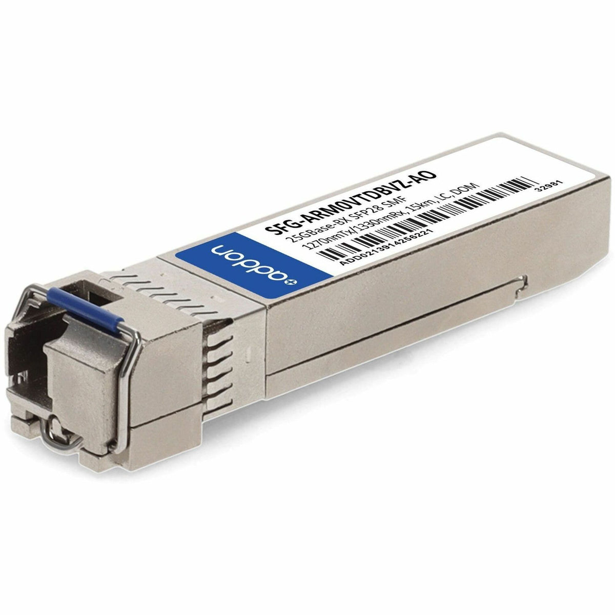 AddOn Samsung&reg; SFG-ARM0VTDBVZ Compatible TAA 25GBase-BX SFP28 Transceiver (SMF, 1330nmTx/1270nmRx, 15km, LC, DOM, -40 to 85C) - SFG-ARM0VTDBVZ-AO