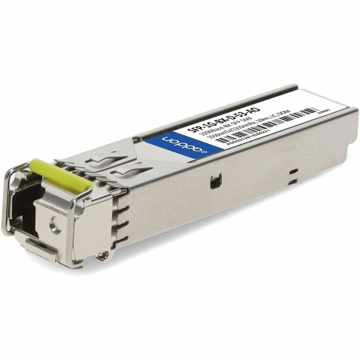 AddOn MSA and TAA 1000Base-BX SFP Transceiver (SMF, 1550nmTx/1310nmRx, 10km, LC, DOM) - SFP-1G-BX-D-53-AO