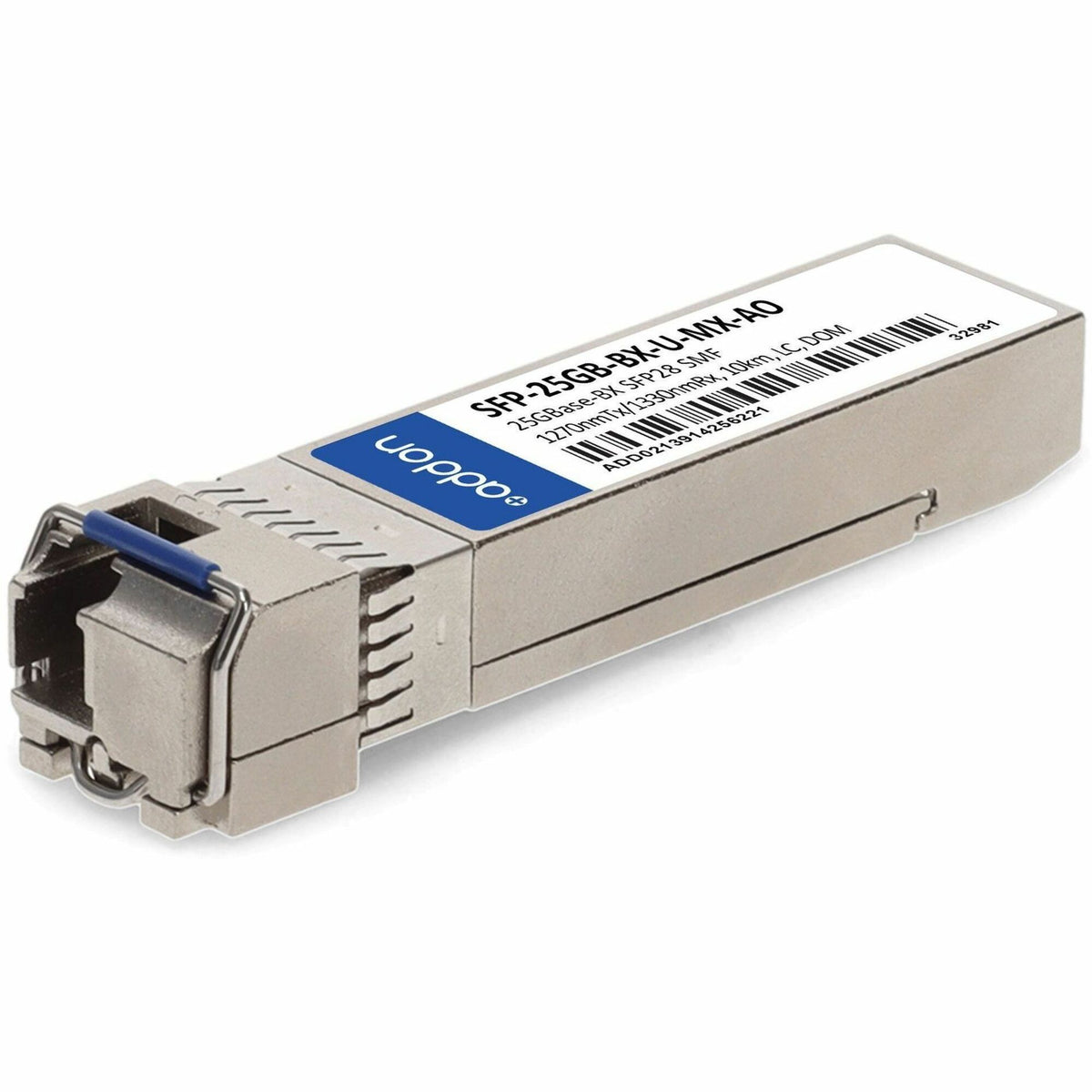 AddOn Mellanox&reg; Compatible TAA Compliant 25GBase-BX SFP28 Transceiver (SMF, 1270nmTx/1330nmRx, 10km, LC) - SFP-25GB-BX-U-MX-AO