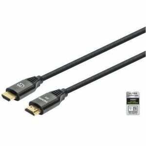 HDMI 8K@60Hz Cable with Ethernet, 3m, Certified, Suitable for ALL 8K, 4K & 1080p/HD uses - when upgrading now or have it ready for when you need it, Male to Male, Black, 4K@120Hz, Ultra HD 4k x 2k, Lifetime Warranty, Ultra High Speed - 355957
