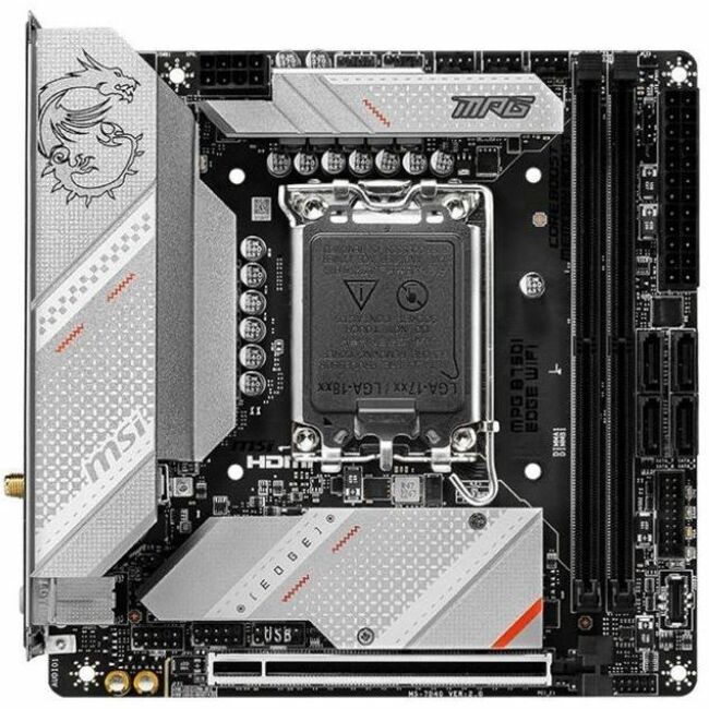 MSI MPG B760I EDGE WIFI Gaming Desktop Motherboard - Intel B760 Chipset - Socket LGA-1700 - Mini ITX - MPG B760I EDGE WIFI