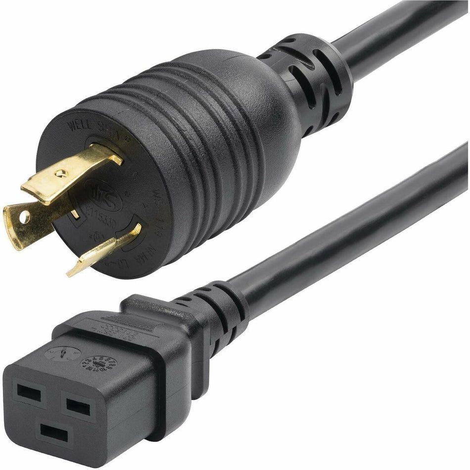 StarTech.com 6ft (1.8m) Heavy Duty Power Cord, Twist-Lock NEMA L6-20P to IEC 60320 C19, 20A 250V, 12AWG, UL Listed - ZA16-2600-POWER-CORD