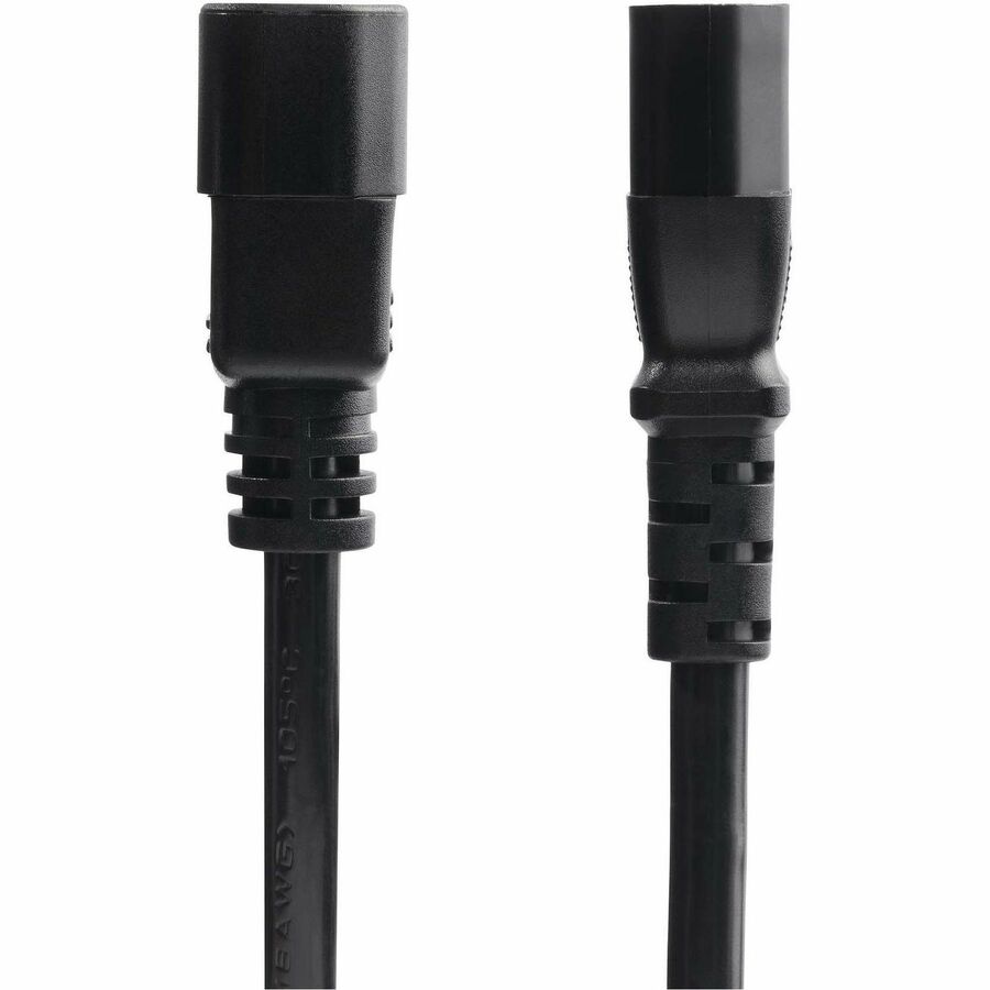 StarTech.com 1ft (0.3m) Power Extension Cord, IEC 60320 C14 to C13 PDU Power Cord, 10A 250V, 18AWG, UL Listed - 8713-8100-POWER-CORD