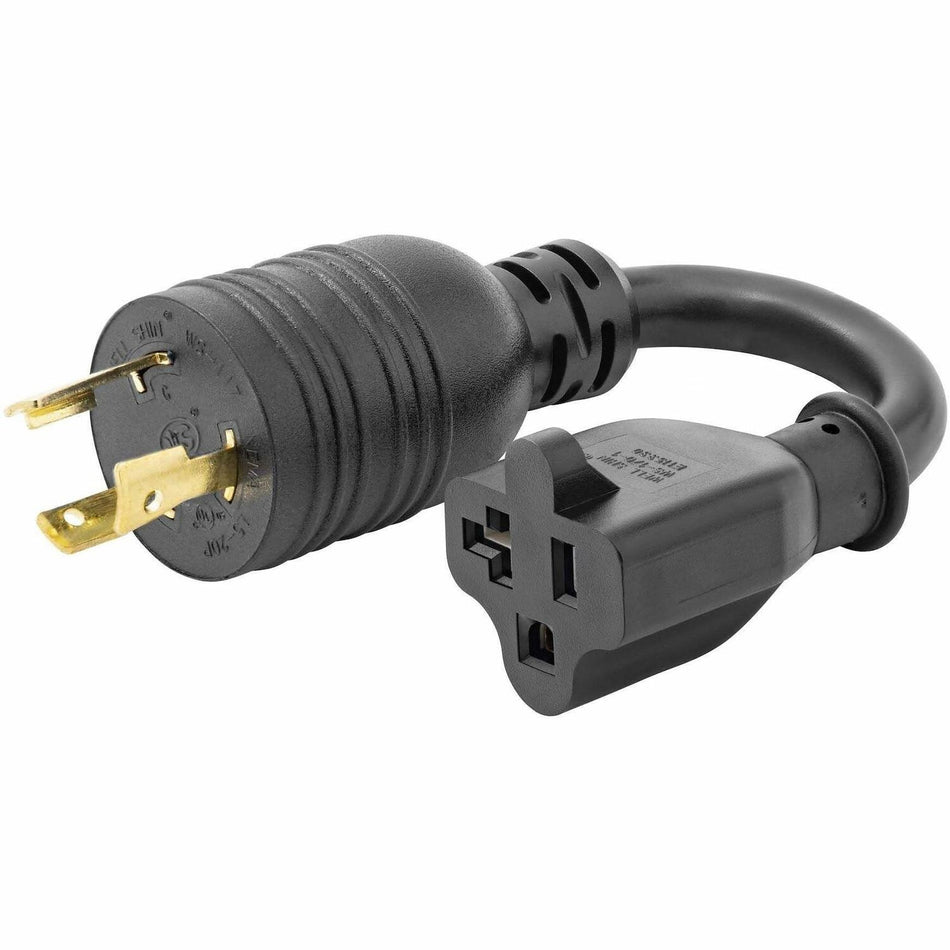 StarTech.com 6in (15cm) Heavy Duty Power Cord, NEMA L5-20P to NEMA 5-20R Plug Converter Cable, 20A 125V, 12AWG, UL Listed - K31D-2U00-POWER-CORD