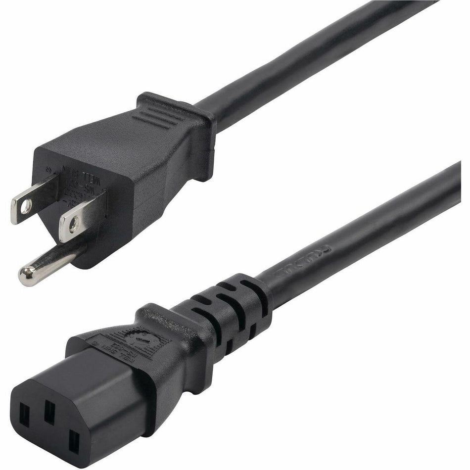 StarTech.com 8ft (2.4m) Computer Power Cord, NEMA 5-15P to IEC 60320 C13 AC Power Cable, 13A 125V, 16AWG, UL Listed - 271B-6800-POWER-CORD
