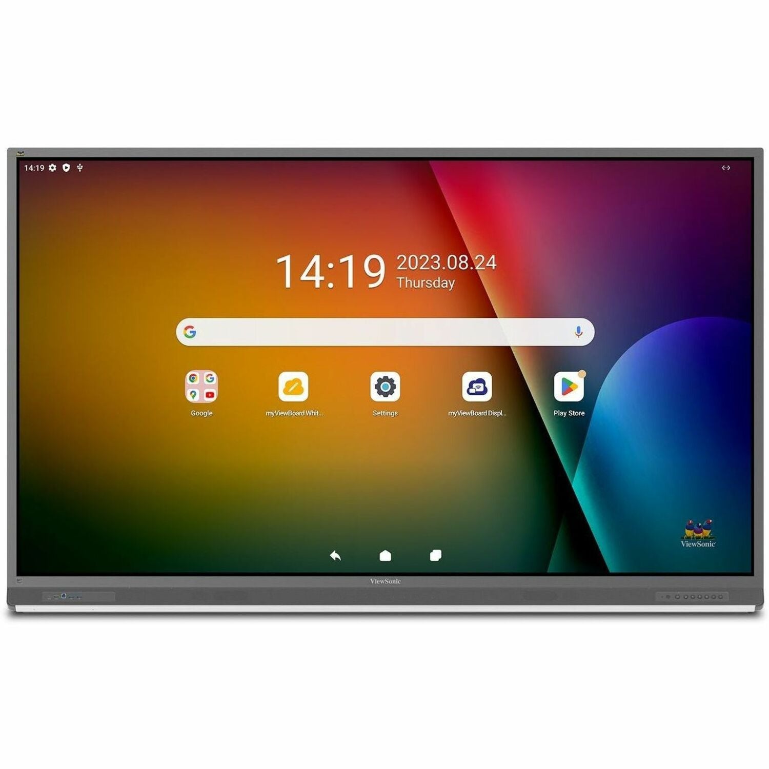 ViewSonic ViewBoard IFP8652-2ED - 4K UHD Interactive Display, Android EDLA-Certified, USB C, RJ45 - 350 cd/m2 - 86" - IFP8652-2ED