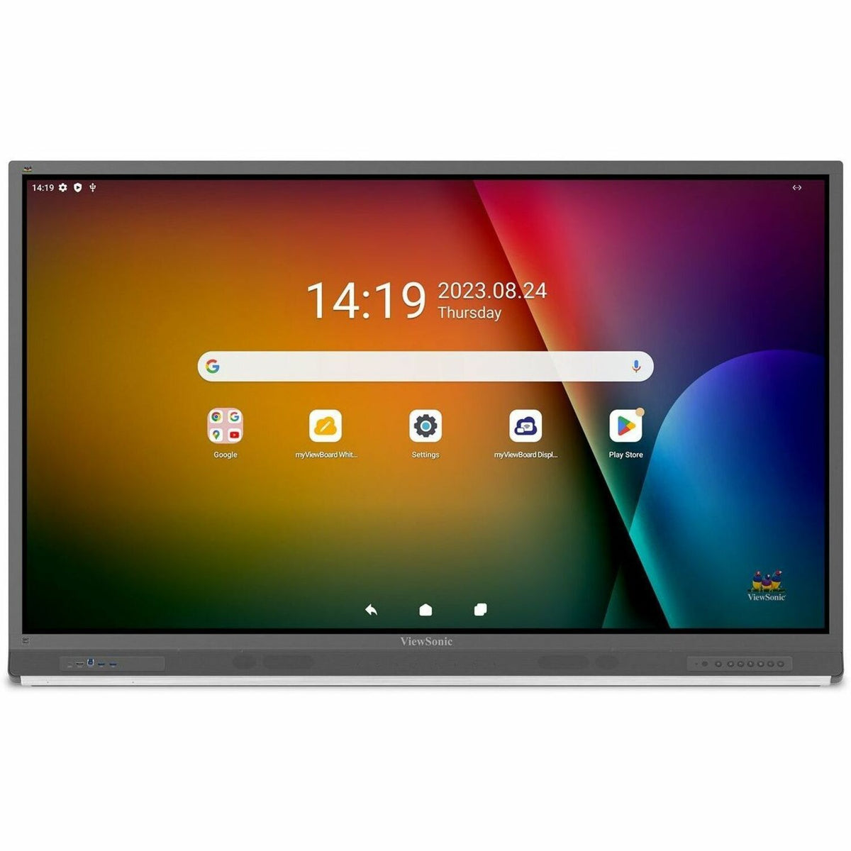 ViewSonic ViewBoard IFP7552-2ED - 4K UHD Interactive Display, Android EDLA-Certified, USB C, RJ45 - 350 cd/m2 - 75" - IFP7552-2ED