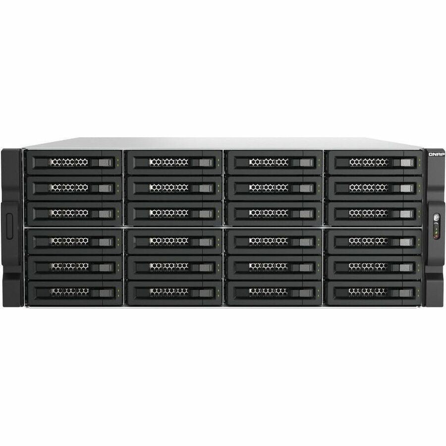 QNAP TL-R2400PES-RP Drive Enclosure SATA/600, SATA/300 - Mini-SAS HD Host Interface - 4U Rack-mountable - TL-R2400PES-RP-US
