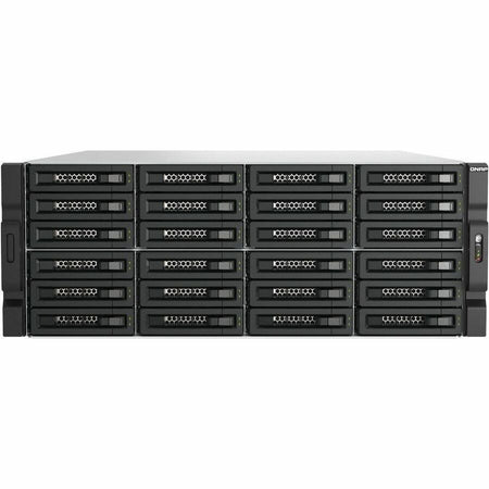 QNAP TL-R2400PES-RP Drive Enclosure SATA/600, SATA/300 - Mini-SAS HD Host Interface - 4U Rack-mountable - TL-R2400PES-RP-US