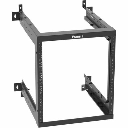 PanZone Adjustable Depth Wall Mount Rack, 12RU, Black - AWMR12