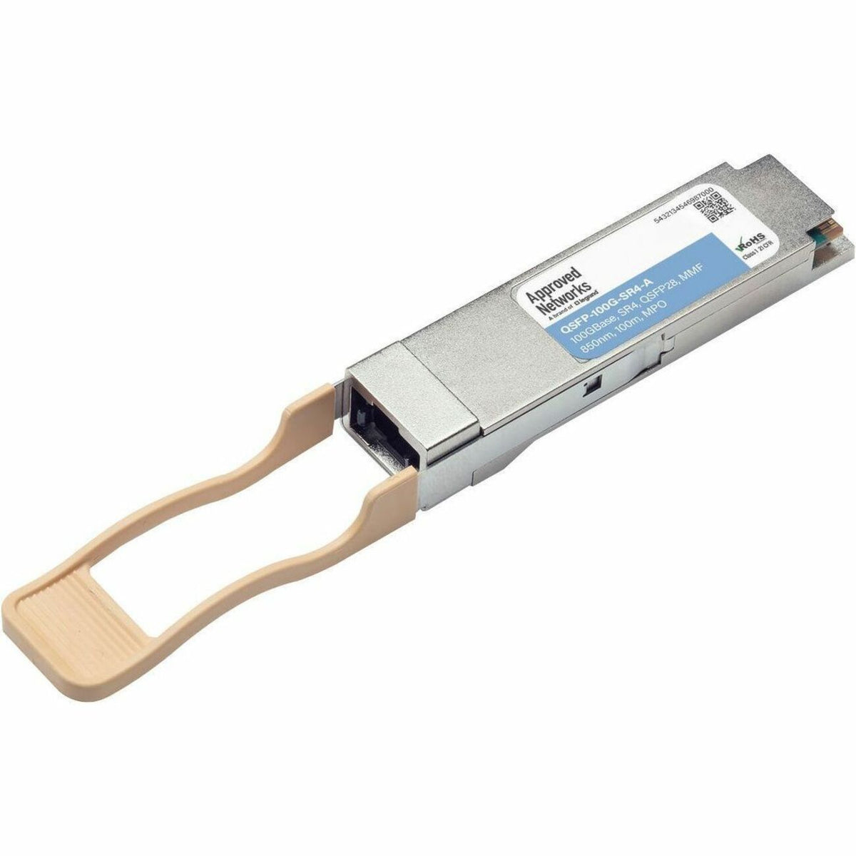 Approved Networks QSFP-100G-SR4-A 100GBASE, QSFP28, SR4 Transceiver - QSFP-100G-SR4-A