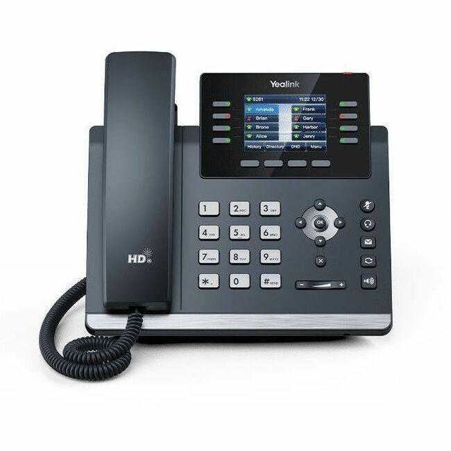 Yealink SIP-T44U IP Phone - Corded - Corded/Cordless - Wi-Fi - SIP-T44U