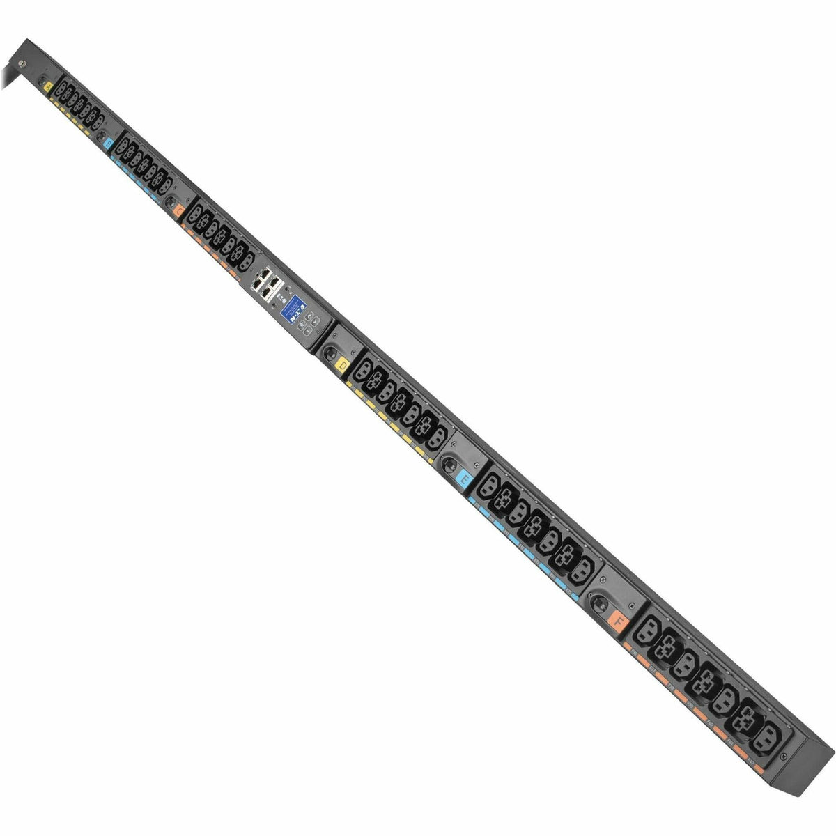 Eaton 3-Phase Metered Input Rack PDU G4, 208V, 42 Outlets, 40A, 14.4kW, CS8365 Input, 10 ft. Cord, 0U Vertical - EVMI8365X