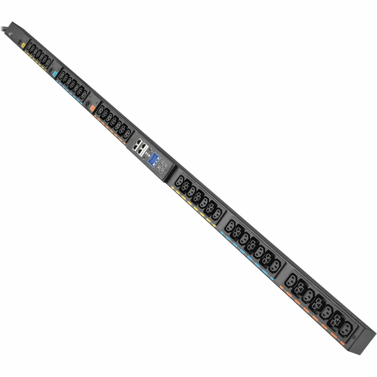 Eaton 3-Phase Metered Input Rack PDU G4, 120/208V, 42 Outlets, 24A, 8.6kW, L21-30 Input, 10 ft. Cord, 0U Vertical - EVMI2130X