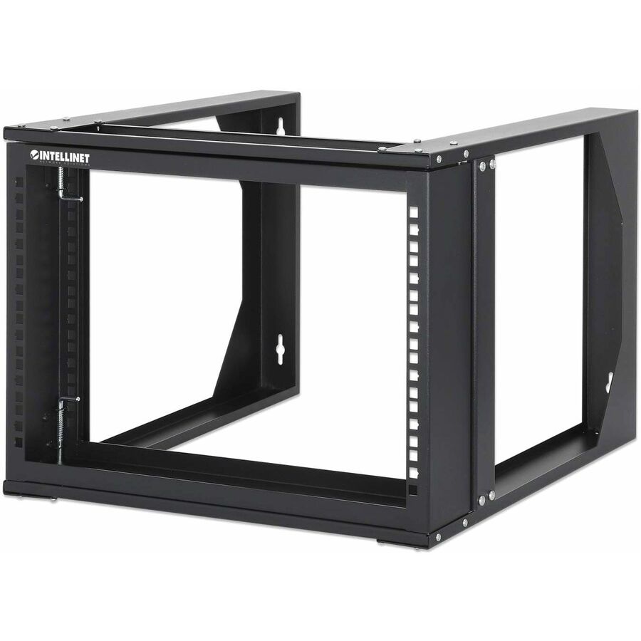 Manhattan 19" Wall Mount Open Frame Network Rack, 6U, Front-Hinged Swing Frame - 716178