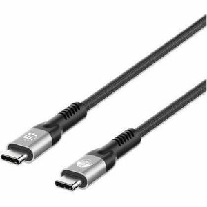 USB-C to USB-C Cable (240W), 1m, Male to Male, Thunderbolt 4, 40 Gbps (USB4 Gen 3x2), Extended Power Range (EPR) charging up to 240W (Note additional USB-C 240W wall charger needed), Black, Backwards compatible to Thunderbolt 3, Lifetime Warranty - 356374
