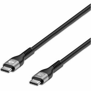 USB-C to USB-C Cable (240W), 2m, Male to Male, 480 Mbps (USB 2.0), Extended Power Range (EPR) charging up to 240W (Note additional USB-C 240W wall charger needed), Black, Lifetime Warranty - 356367