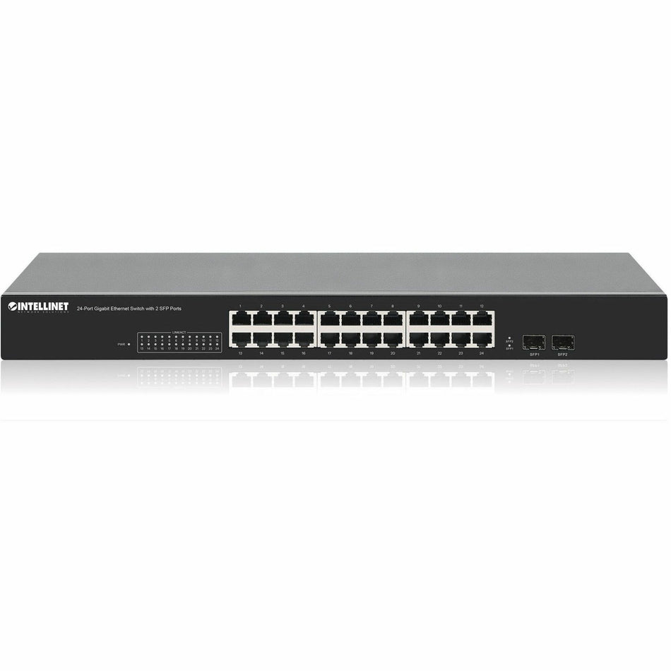 Intellinet 24-Port Gigabit Ethernet Switch with 2 SFP Ports - 561877
