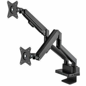 Manhattan Desk Mount for Monitor, Flat Panel Display, Curved Screen Display, TV, Docking Station, Hub, Peripheral Device - Black - Landscape/Portrait - 461887