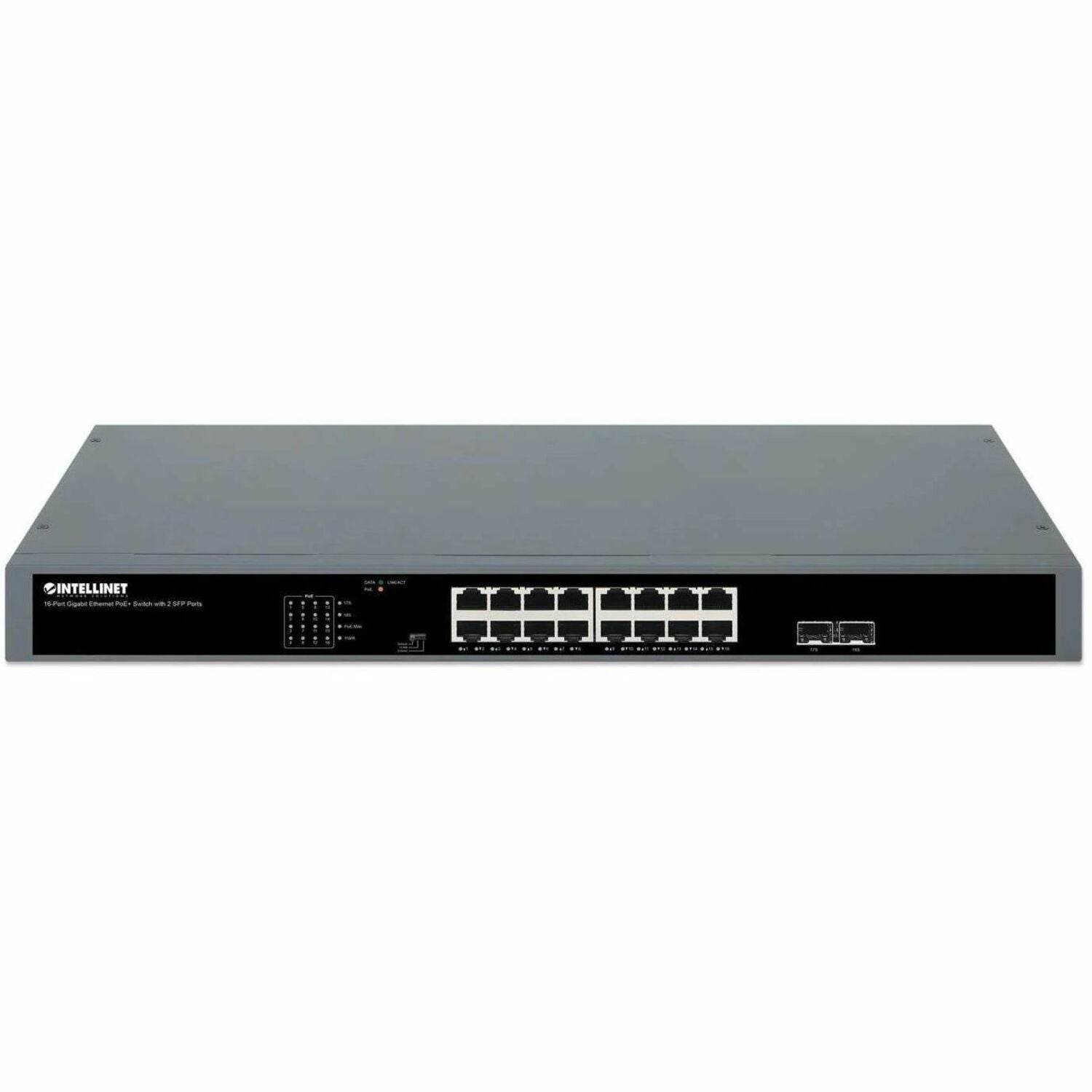 Intellinet 16-Port Gigabit Ethernet PoE+ Switch with 2 SFP Ports - 561983