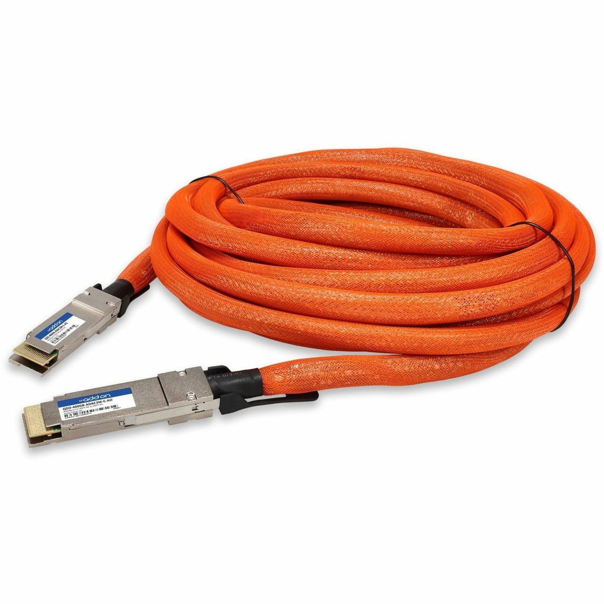 AddOn Cisco&reg; Compatible TAA 400GBase-CU QSFP-DD to QSFP-DD Direct Attach Cable (Active Twinax, 3m) - QDD-400GB-ADAC3M-C-AO