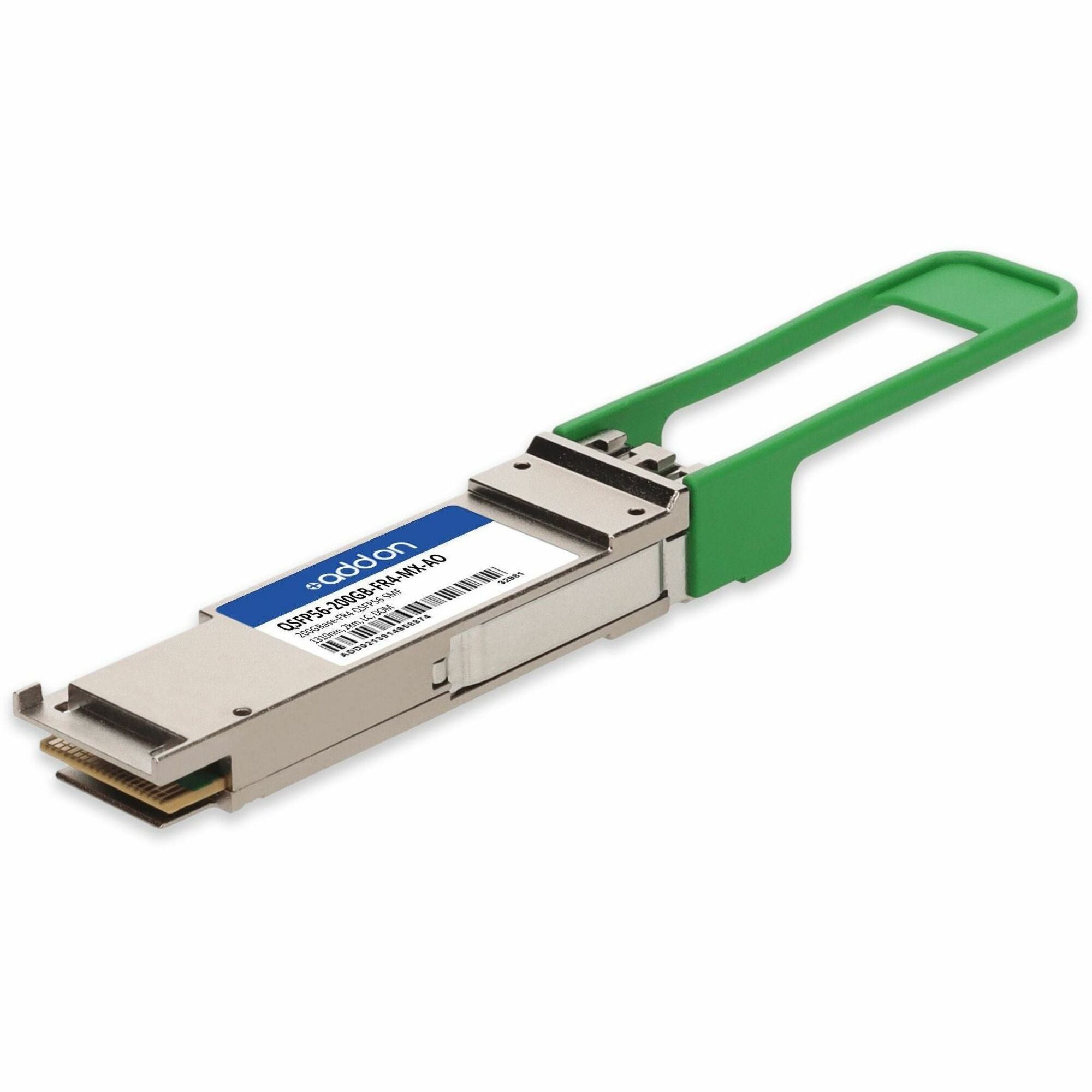 AddOn Mellanox Compatible TAA 200GBase-FR4 QSFP56 Transceiver (SMF, 1310nm, 2km, LC, DOM, CMIS 4.0) - QSFP56-200GB-FR4-MX-AO