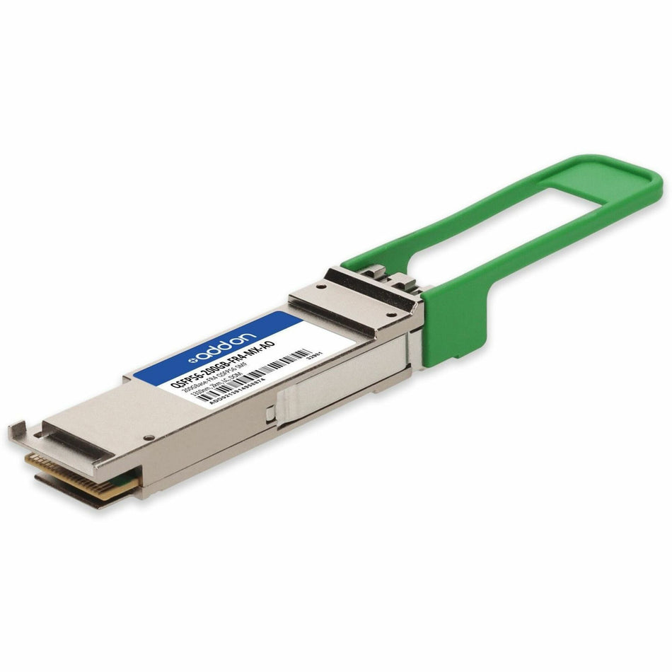 AddOn Mellanox Compatible TAA 200GBase-FR4 QSFP56 Transceiver (SMF, 1310nm, 2km, LC, DOM, CMIS 4.0) - QSFP56-200GB-FR4-MX-AO