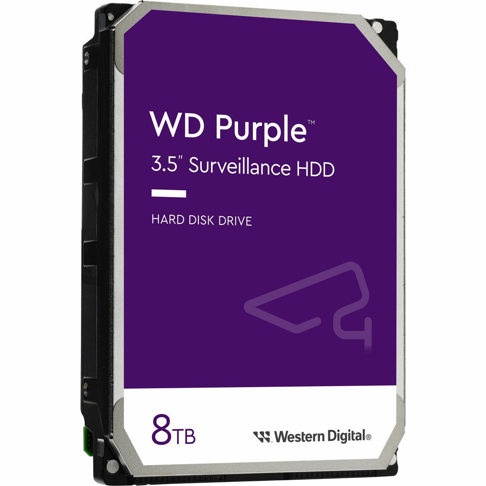 WD Purple WD85PURZ 8 TB Hard Drive - 3.5" Internal - SATA (SATA/600) - Conventional Magnetic Recording (CMR) Method - WD85PURZ