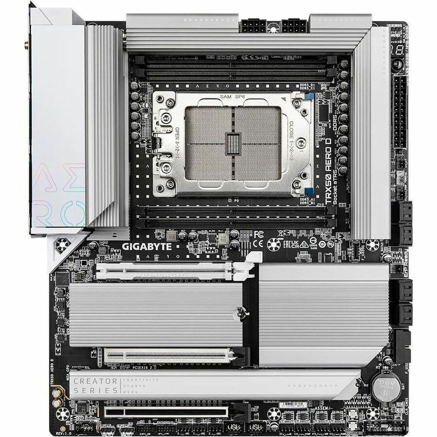 Gigabyte Ultra Durable TRX50 AERO D Desktop Motherboard - AMD TRX50 Chipset - Socket sTR5 - Extended ATX - TRX50 AERO D