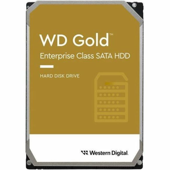 WD Gold WD142KRYZ 14 TB Hard Drive - 3.5" Internal - SATA (SATA/600) - Conventional Magnetic Recording (CMR) Method - WD142KRYZ