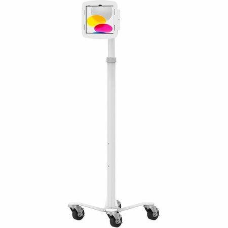 Compulocks iPad 10.9" 10th Gen Space Enclosure Medical Rolling Cart Plus Hub - MCRSTDW209IPDSWH01