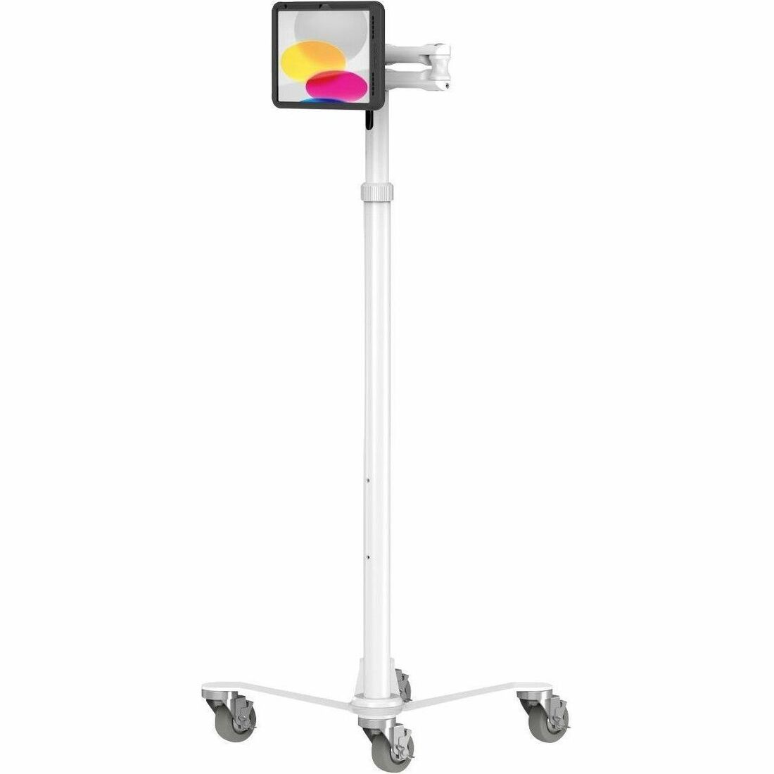 Compulocks iPad 10.9" 10th Gen PowerMove Medical Rolling Cart Extended - MCRSTDEXWPMIP109