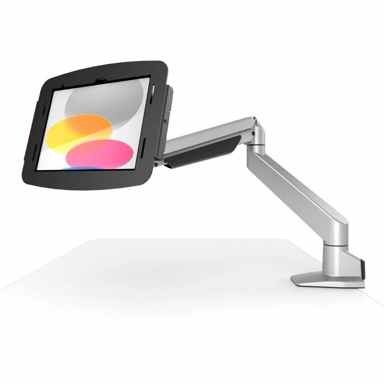 Compulocks Mounting Arm for Tablet, Enclosure - Silver, Black - 660REACH105GA8SBH01