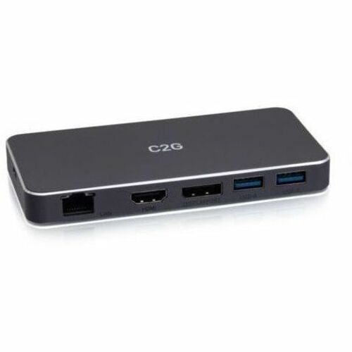 C2G USB-C&reg; 7-in-1 Dual Display MST Docking Station with HDMI&reg;, DisplayPort™, Ethernet, USB, and Power Delivery up to 100W - 4K 60Hz - C2G54543