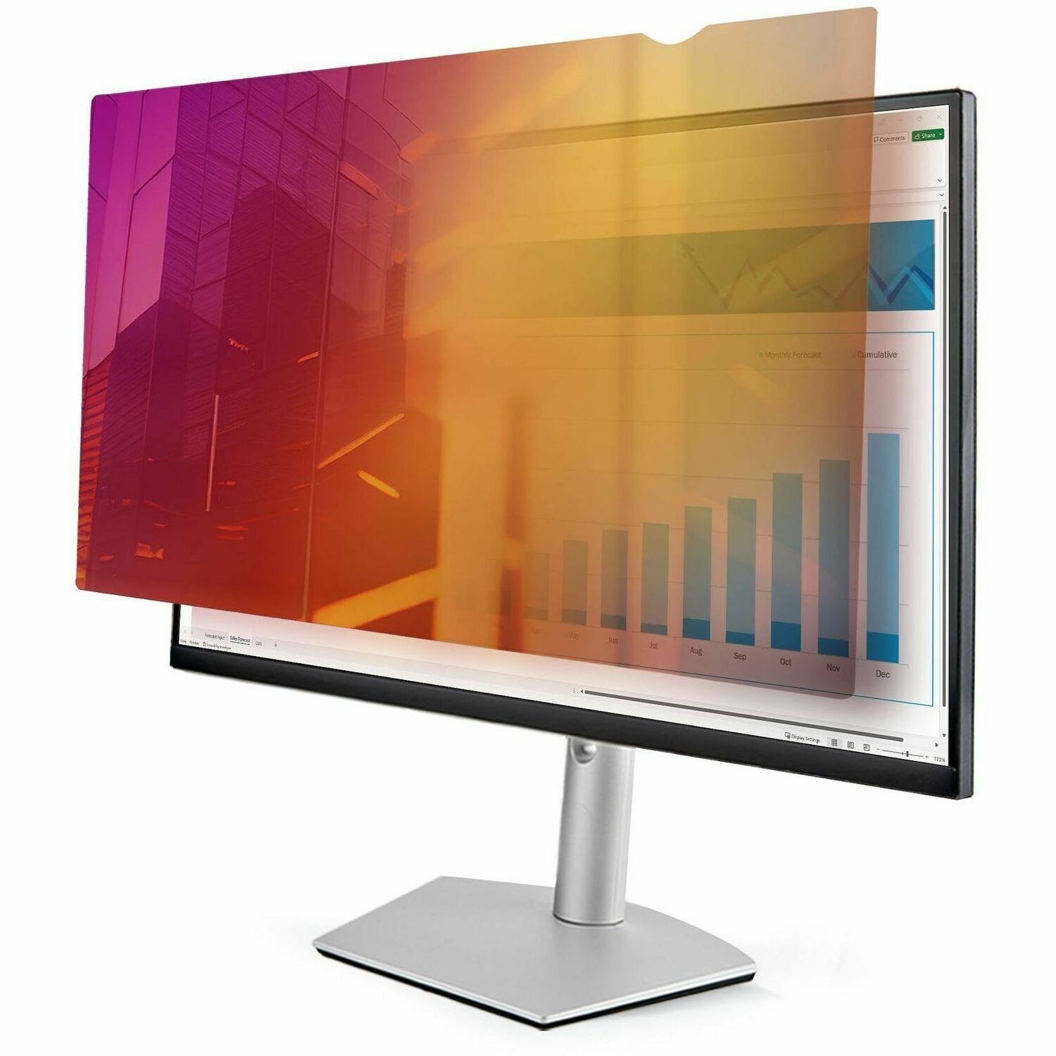 StarTech.com 24-inch 16:9 Gold Monitor Privacy Screen, Reversible Filter w/Enhanced Privacy, Screen Protector/Shield, +/- 30&deg; View Angle - 2469G-PRIVACY-SCREEN