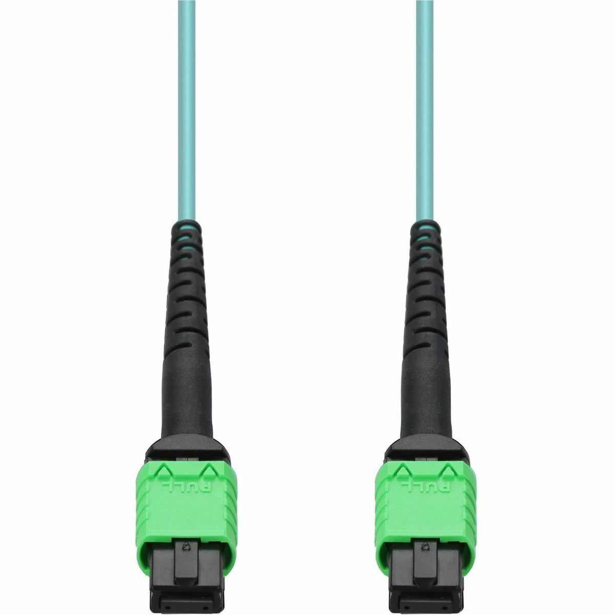 AddOn 1m MPO/APC to MPO/APC Aqua OM4 LSZH 12-Strand Fiber Patch Cable - ADD-AMPOAMPO-1M5OM4LZ