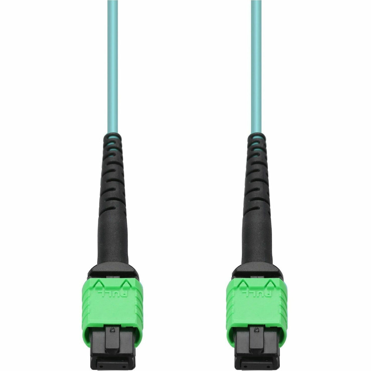 AddOn 2m MPO/APC to MPO/APC Aqua OM4 OFNR (Riser-Rated) 12-Strand Fiber Patch Cable - ADD-AMPOAMPO-2M5OM4