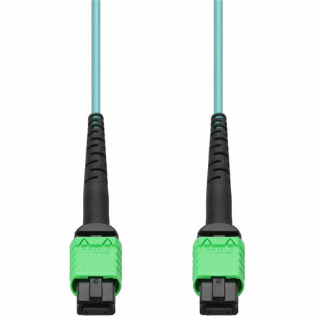 AddOn 2m MPO/APC to MPO/APC Aqua OM4 OFNR (Riser-Rated) 12-Strand Fiber Patch Cable - ADD-AMPOAMPO-2M5OM4
