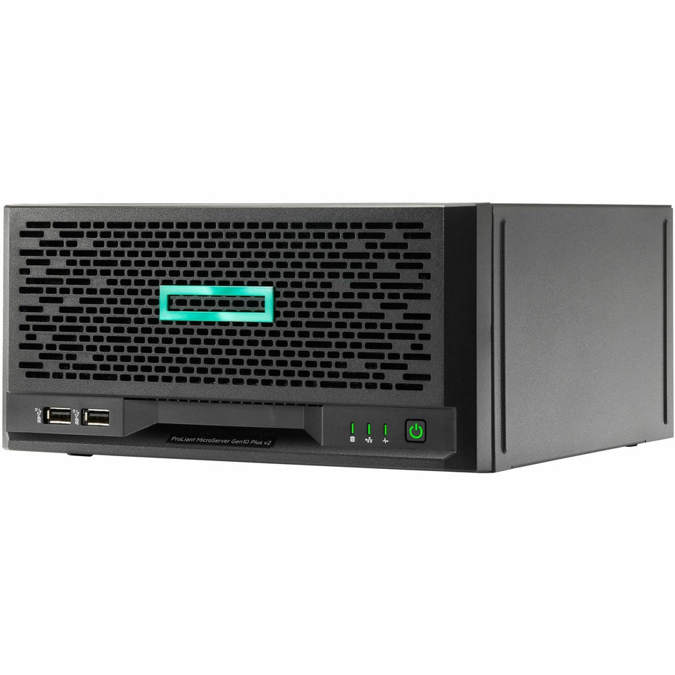 HPE ProLiant MicroServer Gen10 Plus v2 Ultra Micro Tower Server - 1 x Intel Xeon E-2314 2.80 GHz - 16 GB RAM - Serial ATA Controller - P69101-005