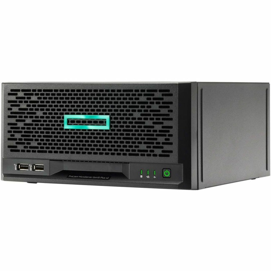 HPE ProLiant MicroServer Gen10 Plus v2 Ultra Micro Tower Server - 1 x Intel Xeon E-2314 2.80 GHz - 16 GB RAM - 1 TB HDD - Serial ATA/600 Controller - P69103-005